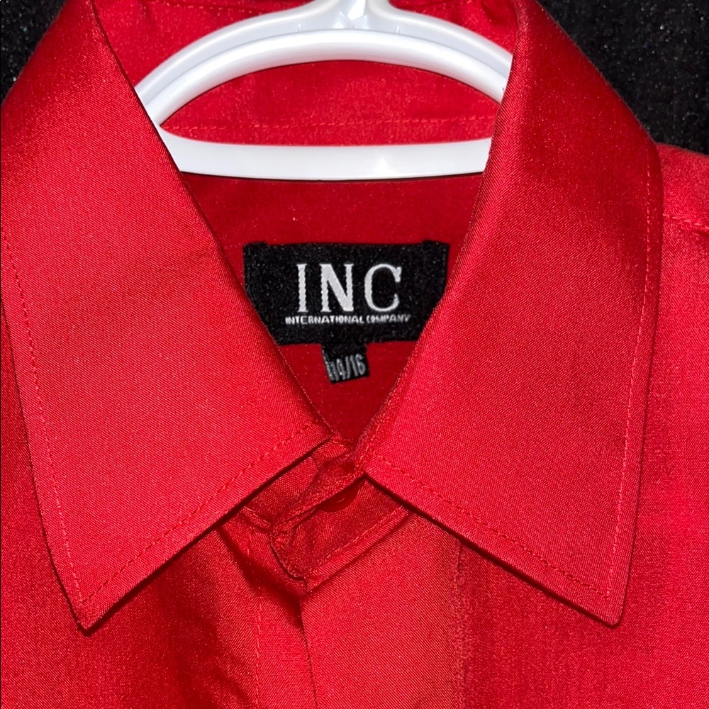 INC International Concepts Men's Red Shirt
